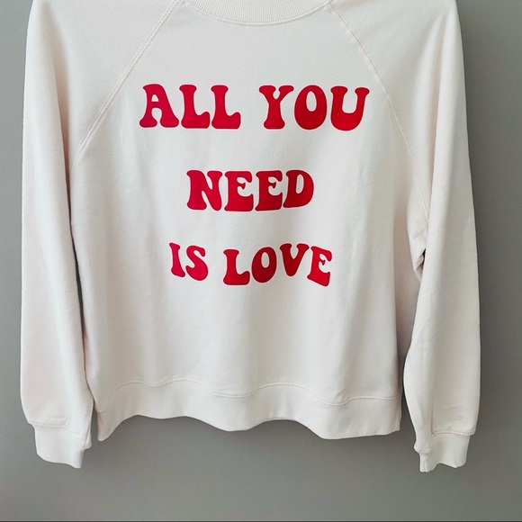 Wildfox All You Need Is Love Sweater Sz Small - Picture 4 of 13